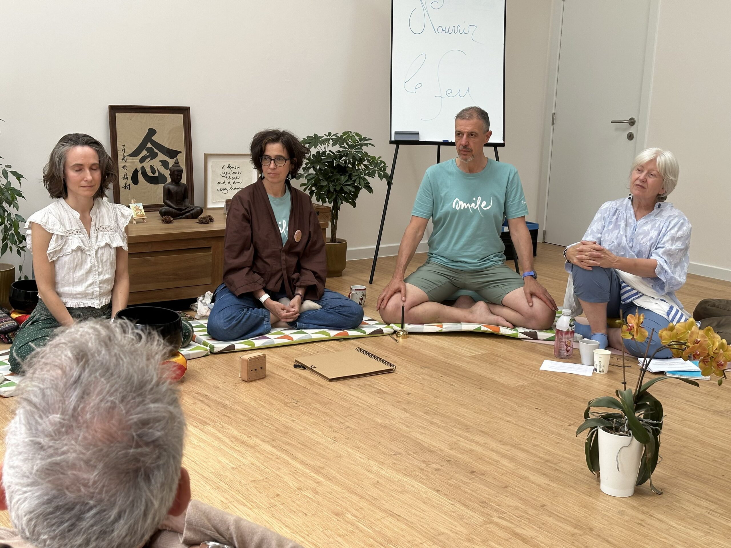 La sangha de La Maison de Toutes les Couleurs
